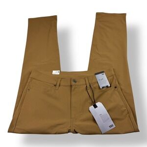 Levi Strauss 511 Slim Tech Pants Men 36x32 Harvest Gold Brown Stretch A9213-0016